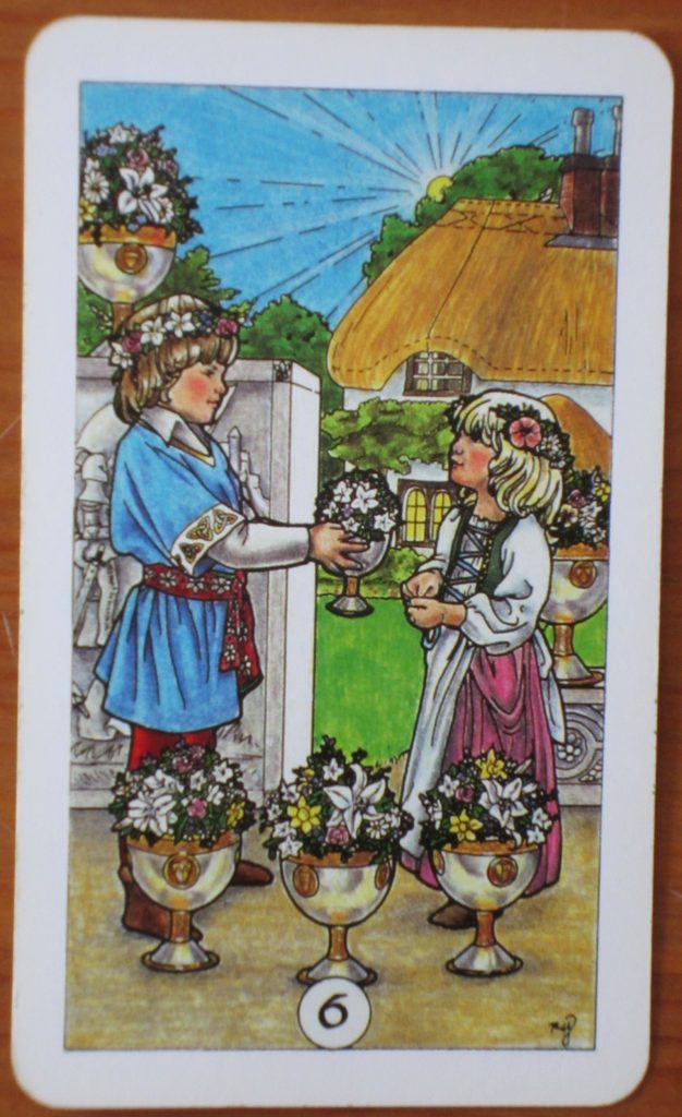 Six of Cups ~ Tarot Card for Tuesday - Daily Tarot Girl