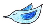 bird blue